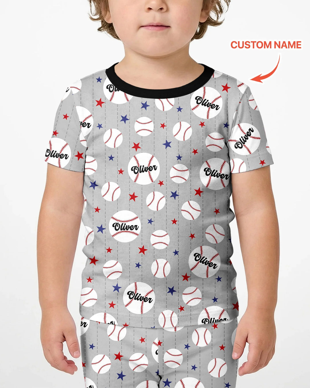 Custom Name Rookie of The Year Matching Bamboo Two Piece Short Sleeve Shorts Pajama Set