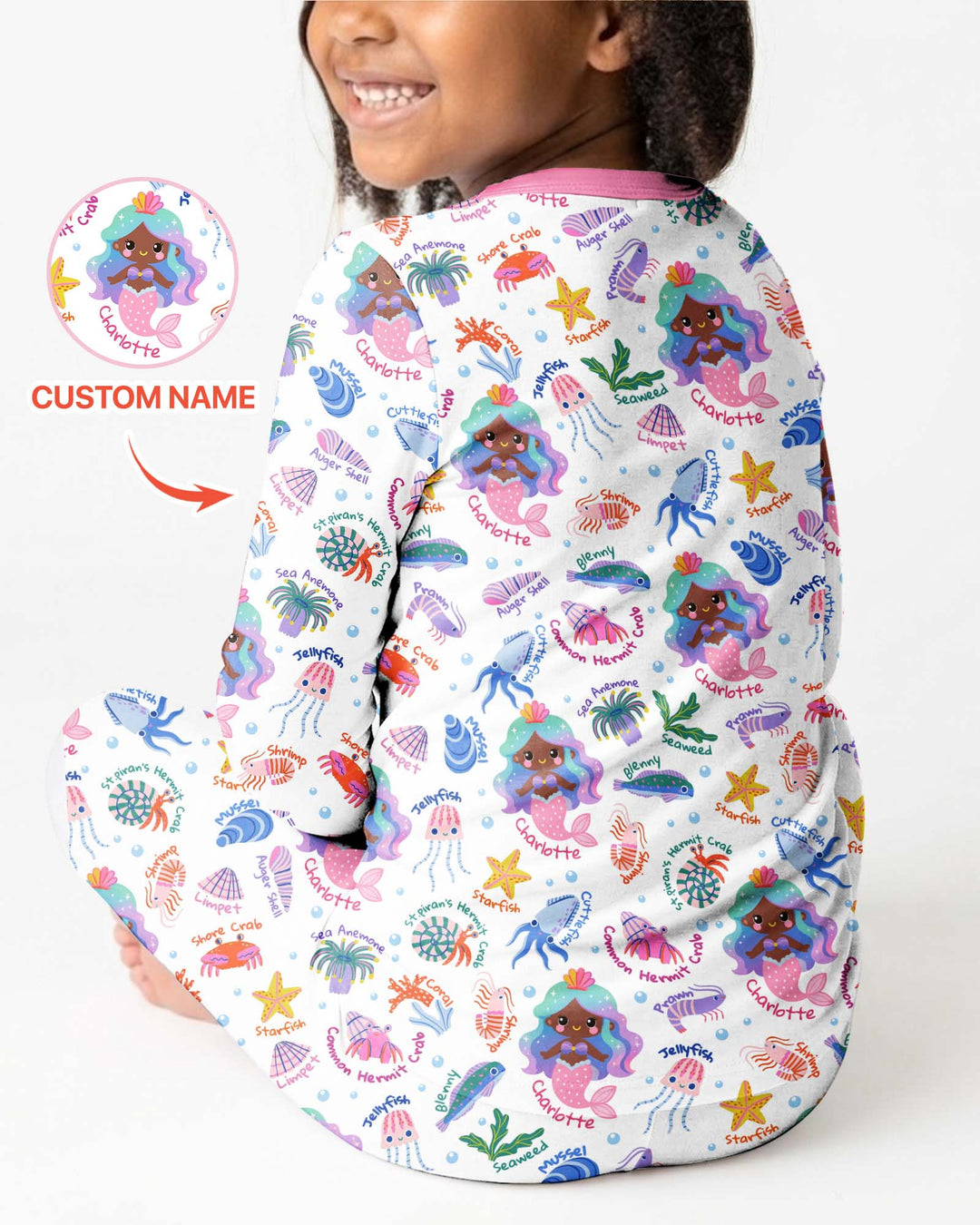 Conjunto de pijama de dos piezas de bambú con mangas largas, plantilla PERSONALIZADA