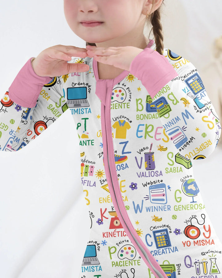 You Are Spanish Alphabet Version Bamboo Convertible Zippy