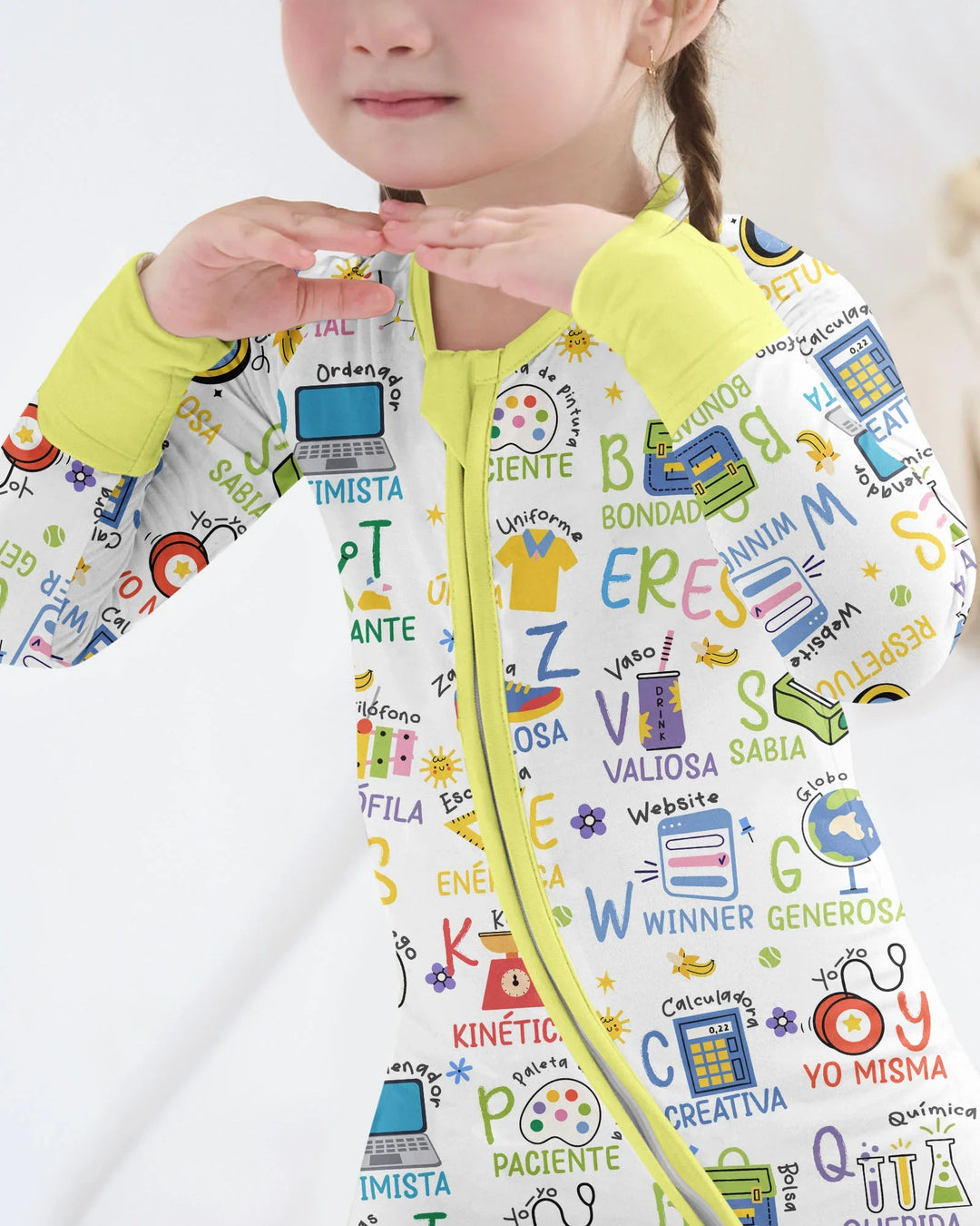 You Are Spanish Alphabet Version Bamboo Convertible Zippy