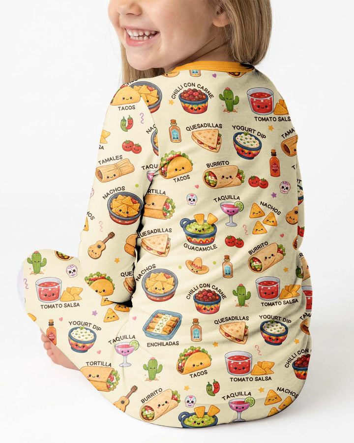Conjunto de pijama de dos piezas de bambú con mangas largas, plantilla PERSONALIZADA
