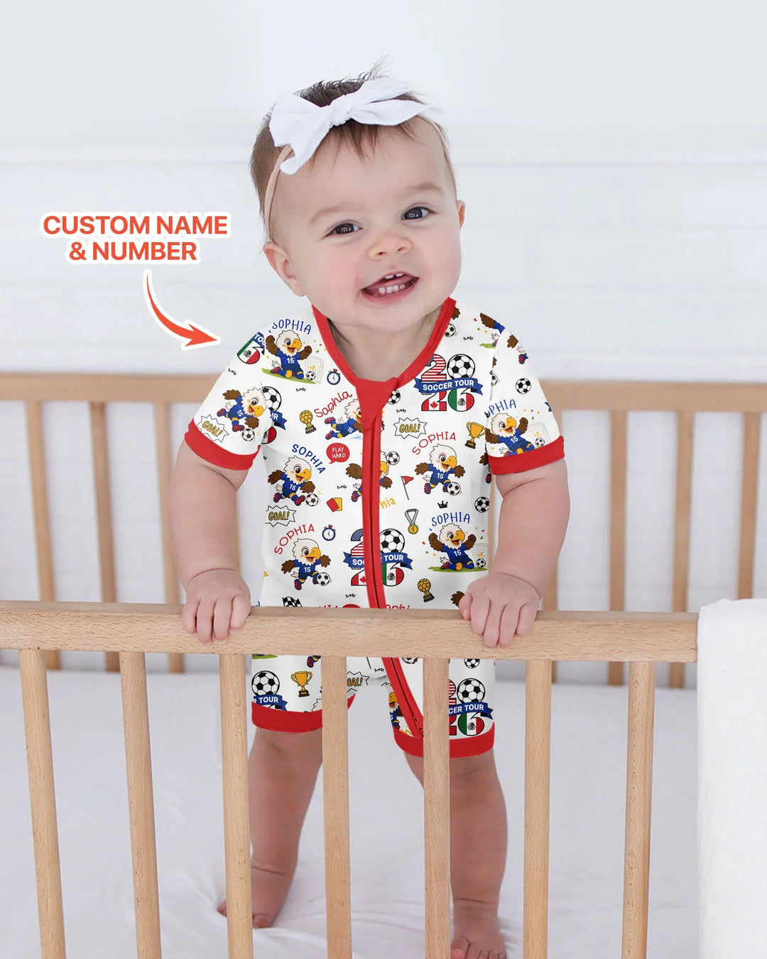 Plantilla PERSONALIZADA de Bambú Pijama Corto con Cremallera