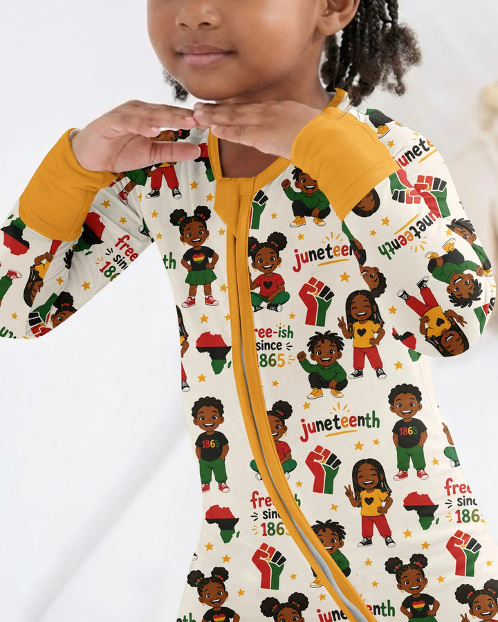 Juneteenth Free-ish Since 1865 Bamboo Convertible Zippy