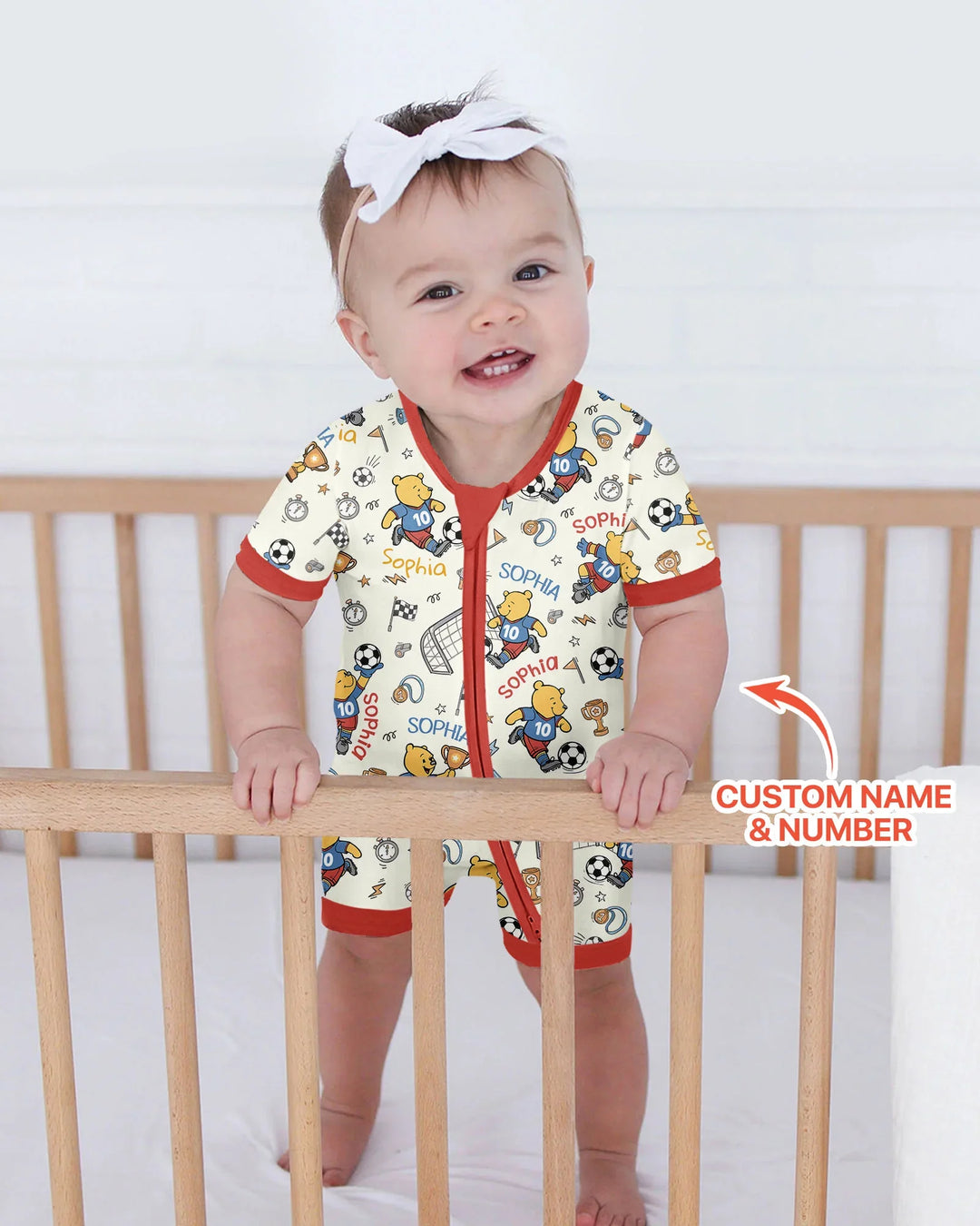 Plantilla PERSONALIZADA de Bambú Pijama Corto con Cremallera