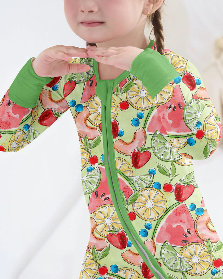 Sweet Summer Fruits Family Matching Bamboo Convertible Zippy