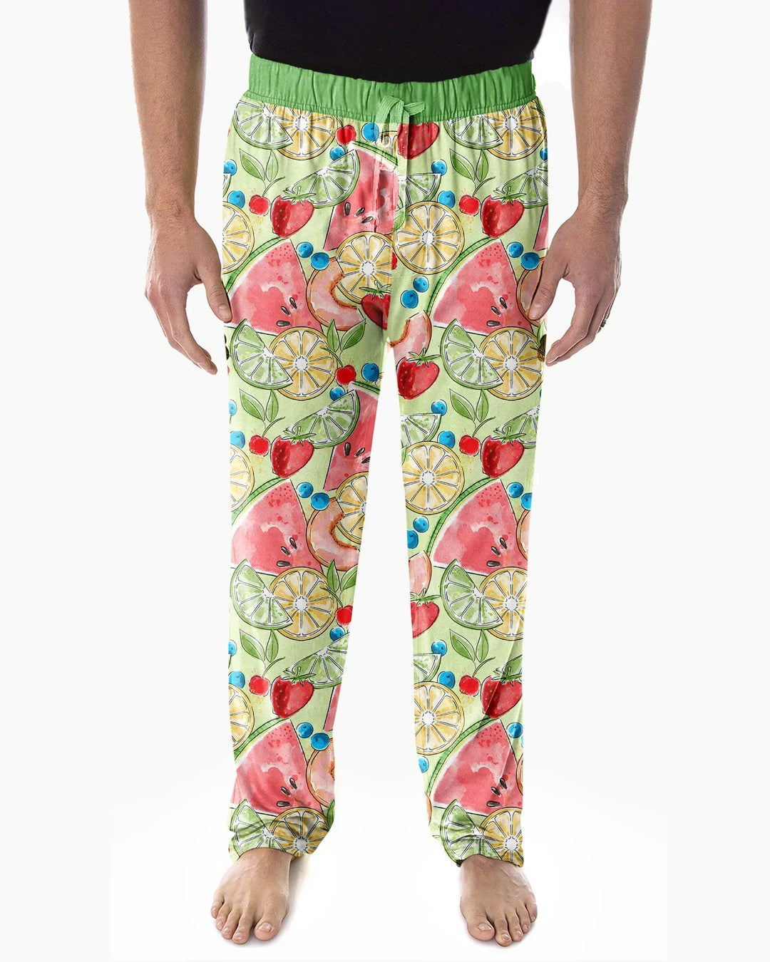 Sweet Summer Fruits Family Matching Bamboo Men's Pajama Set