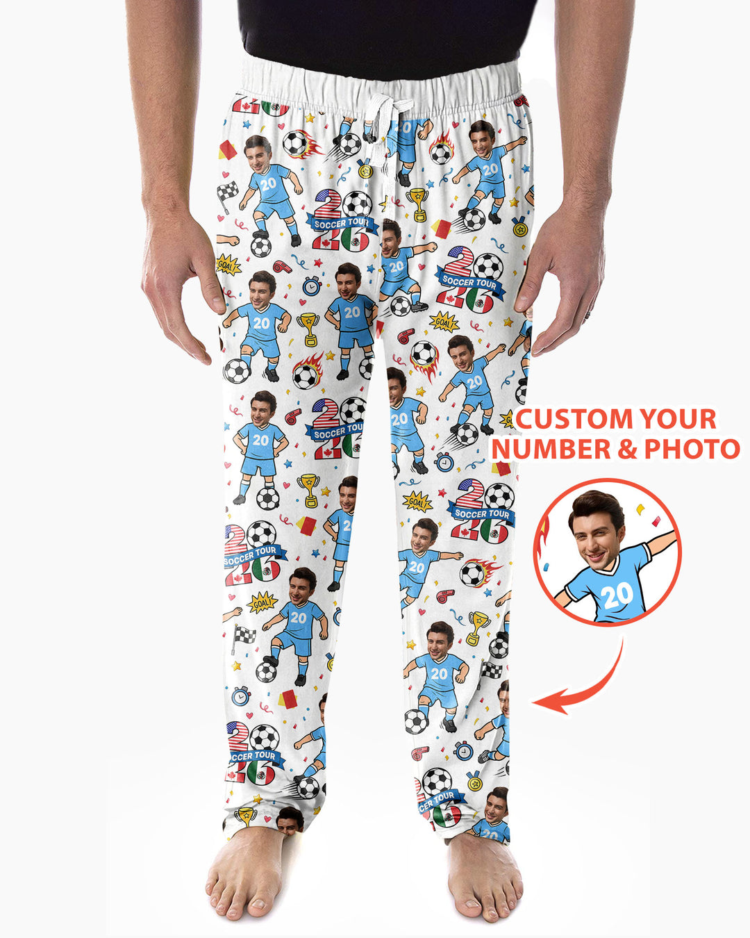 Soccer Tour 2026 Best Player Bamboo Men's Pajama Set