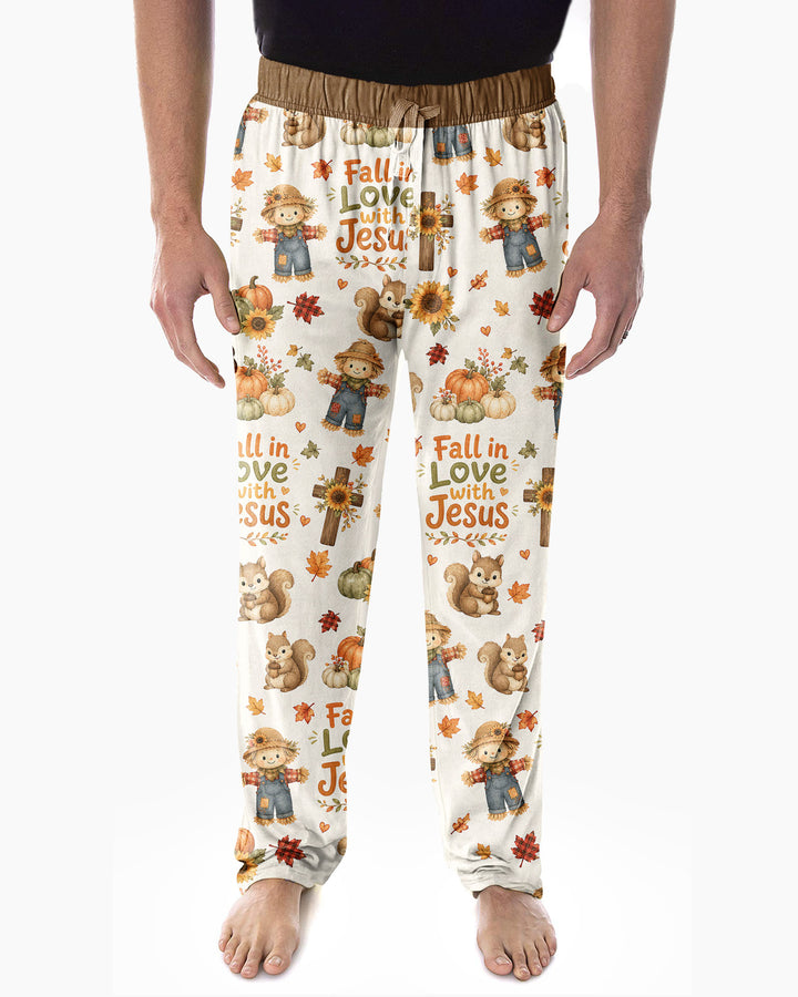Fall For Jesus Bamboo Men's Pajama Set