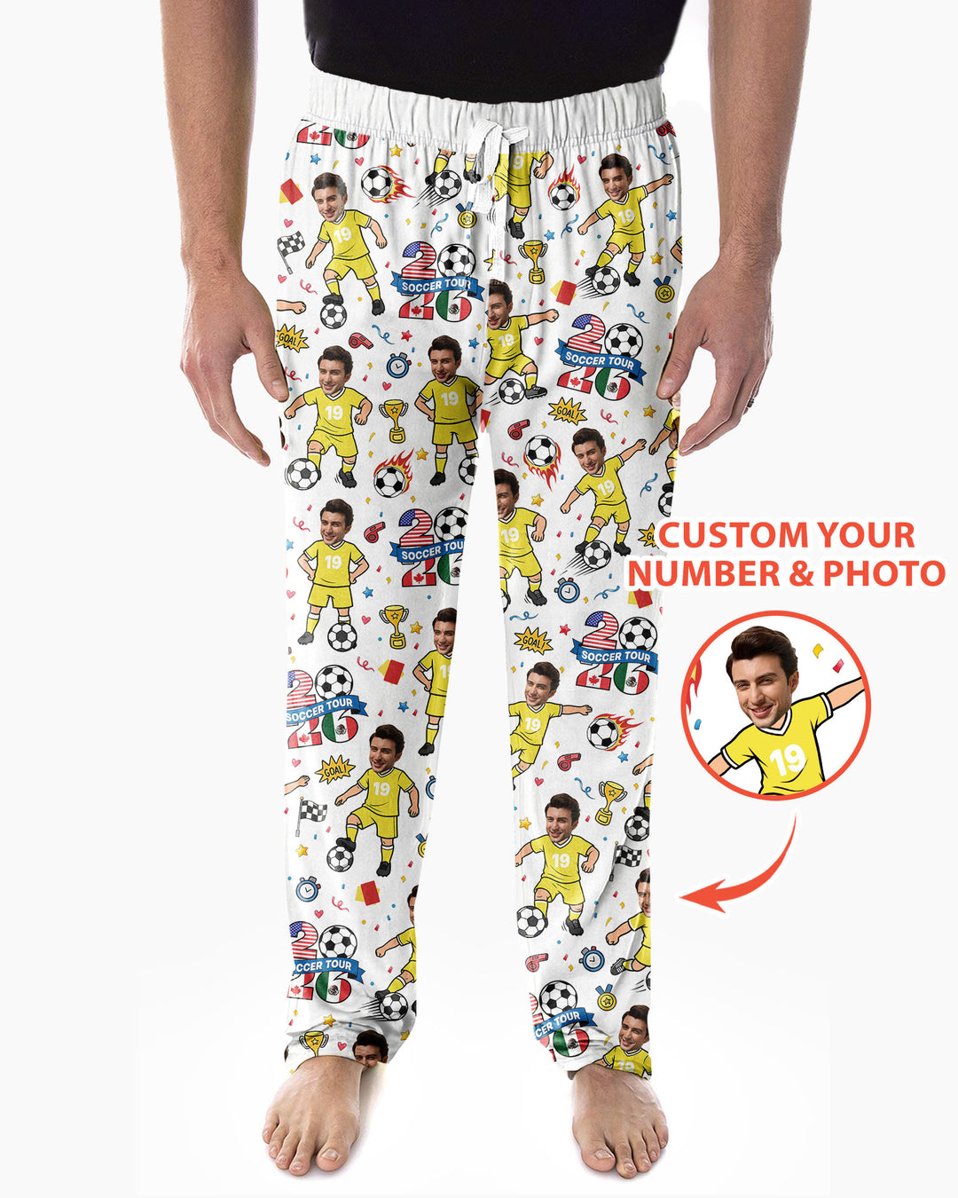 Soccer Tour 2026 Best Player Bamboo Men's Pajama Set
