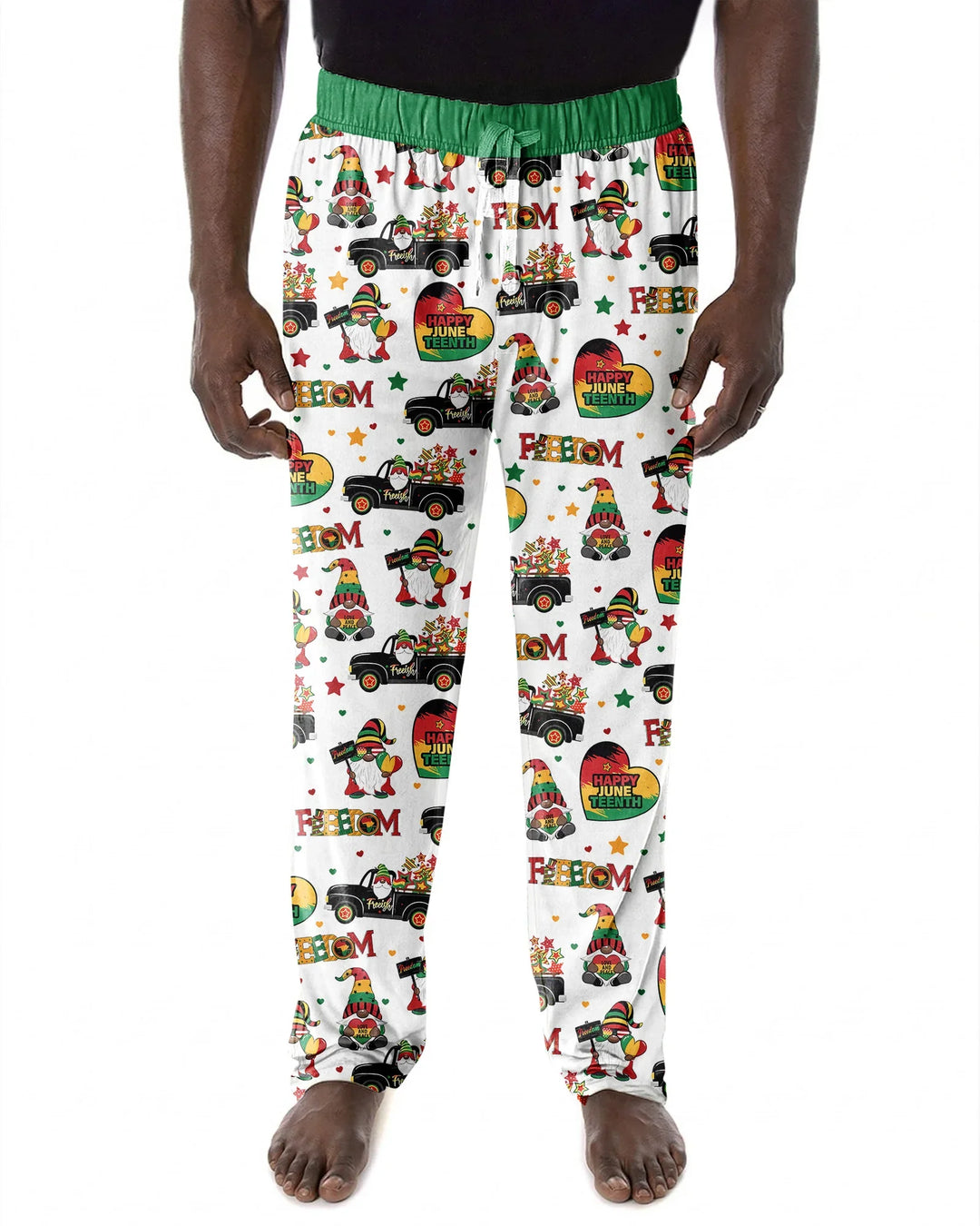 Gnome Happy Juneteenth Bamboo Men's Pajama Set