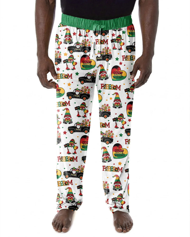 Gnome Happy Juneteenth Bamboo Men's Pajama Set