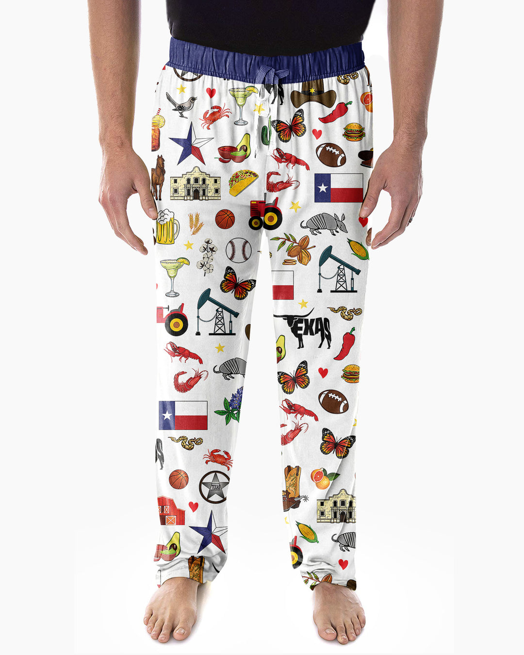 Texas Map Bamboo Men's Pajama Set