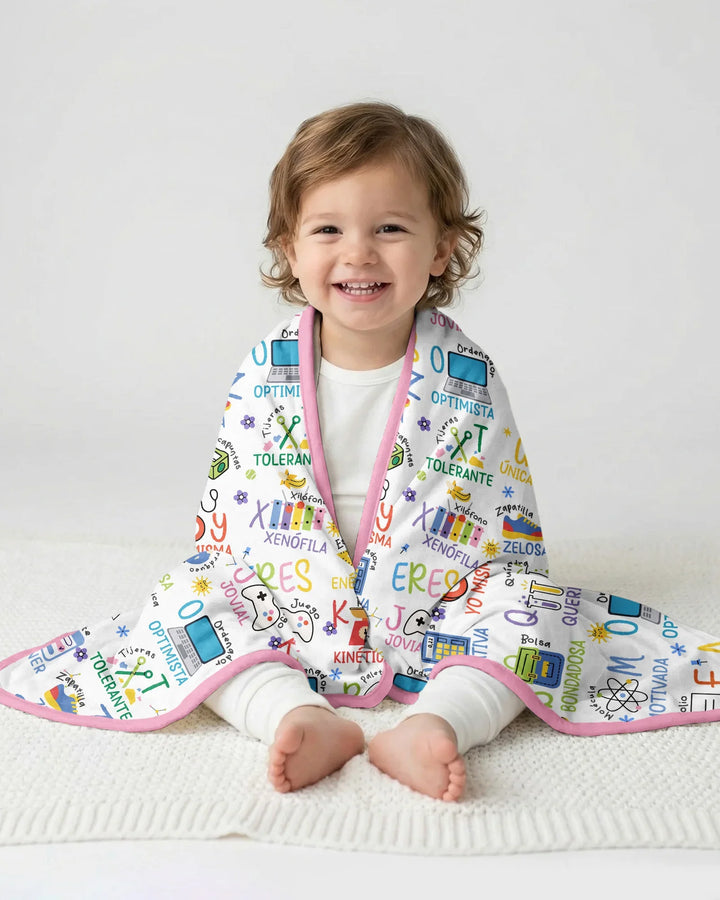 You Are Spanish Alphabet Version Bamboo Blanket