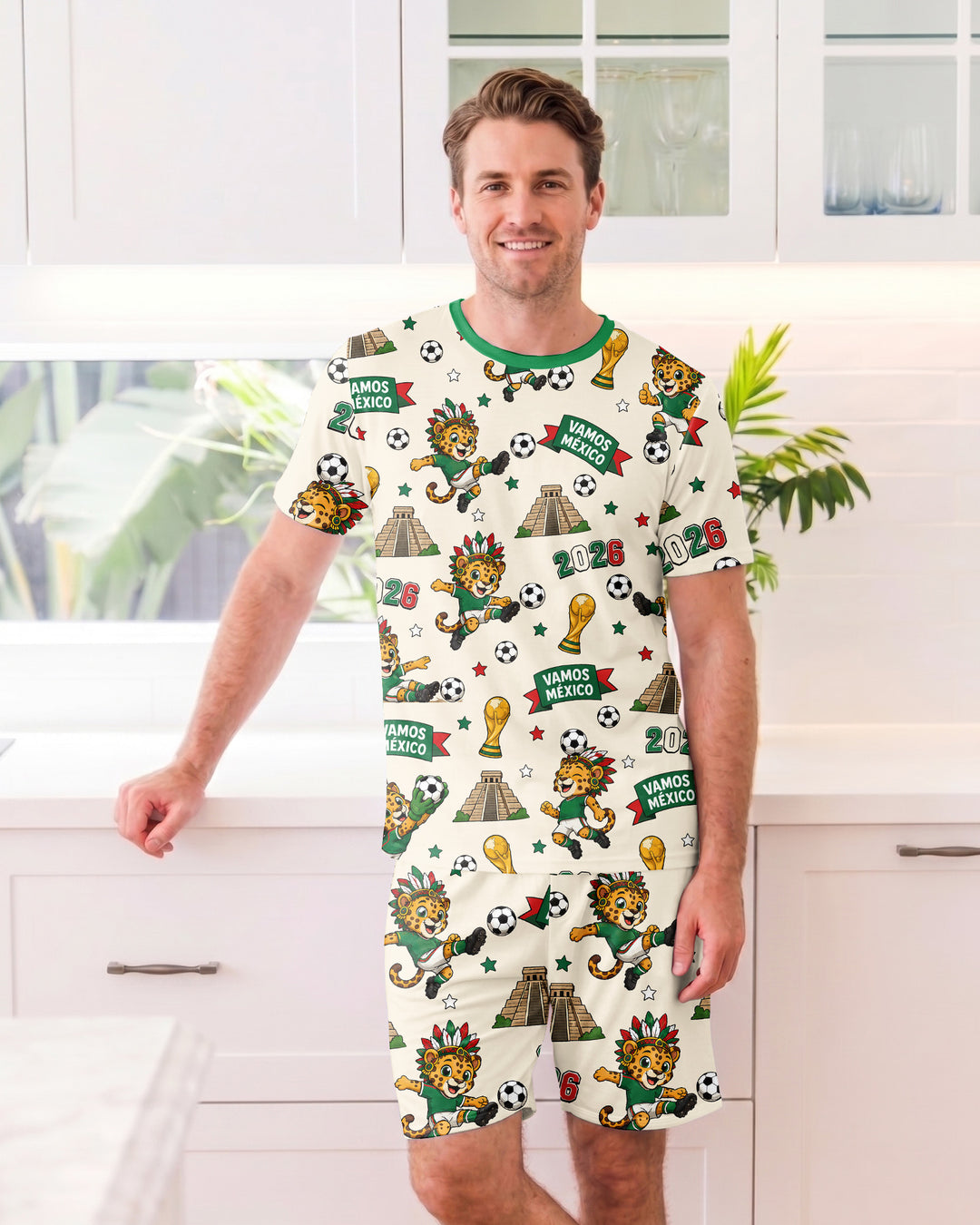 Conjunto de tractor de granja de bambú para hombres – Robusto y relajado