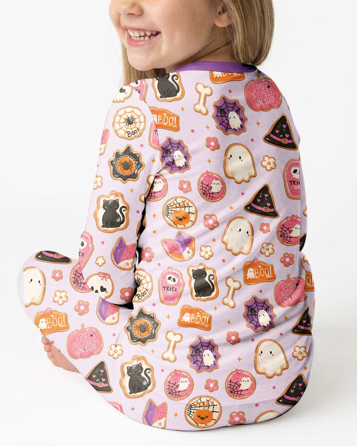 Cute Halloween Sugar Cookies Bamboo Two Piece Long Sleeve Pajama Set