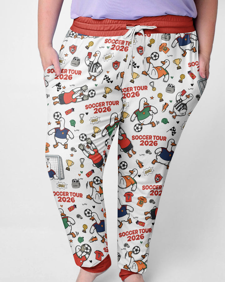 Funny Goose Soccer Tour 2026 Bamboo Women Pajama Set