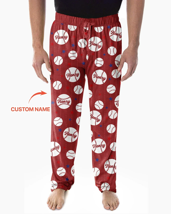 Custom Name Rookie of The Year Matching Bamboo Men's Pajama Set