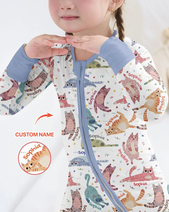 Cat Nap Crew Bamboo Convertible Zippy