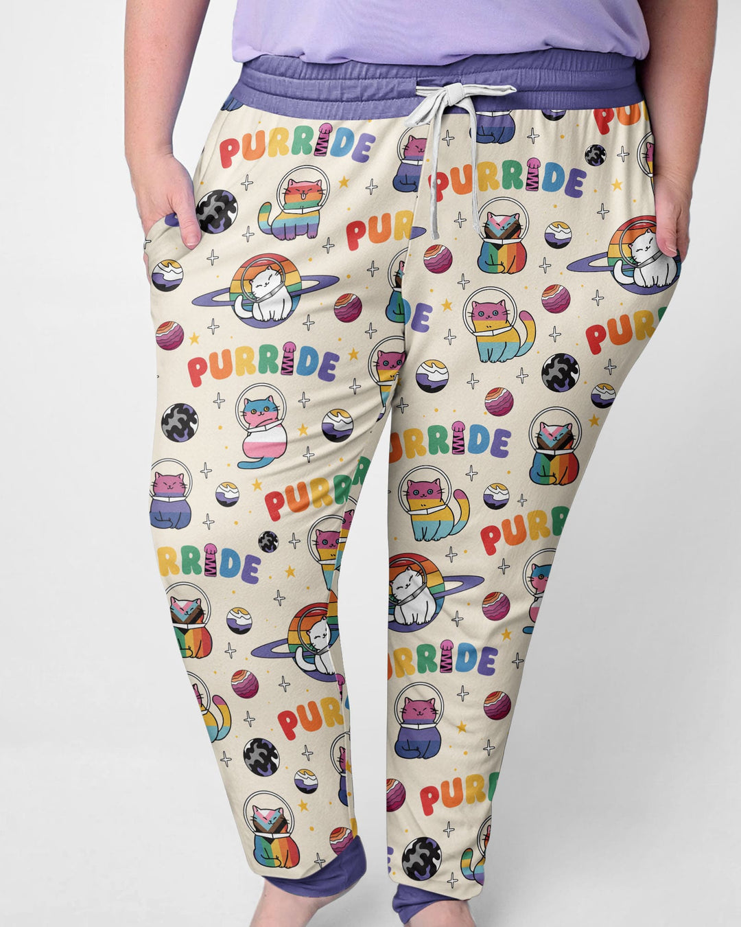 Plantilla de conjunto de pijama de mujer de bambú