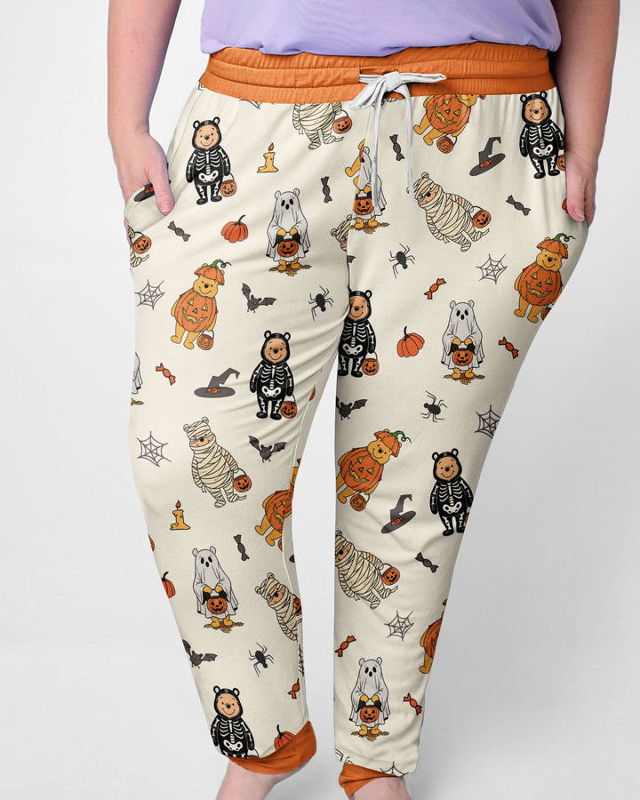 Plantilla de conjunto de pijama de mujer de bambú
