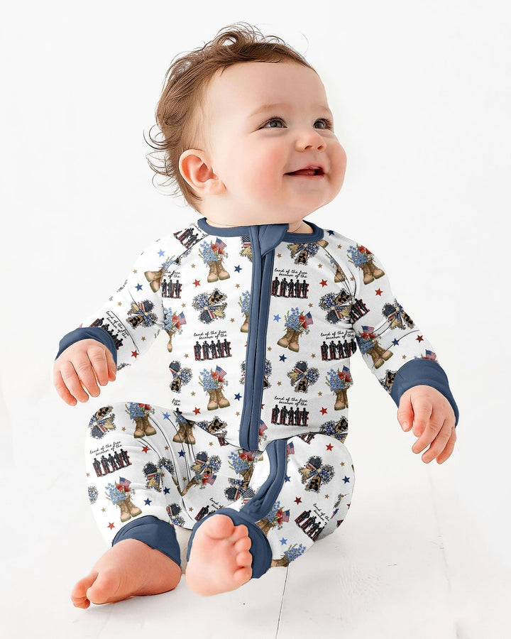 Honor the Brave Family Matching Bamboo Convertible Zippy