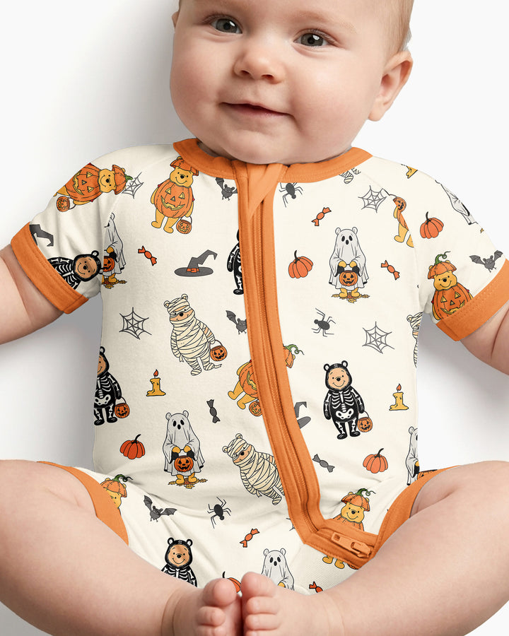 Retro Trick Or Treat Bamboo Shorty Zippy