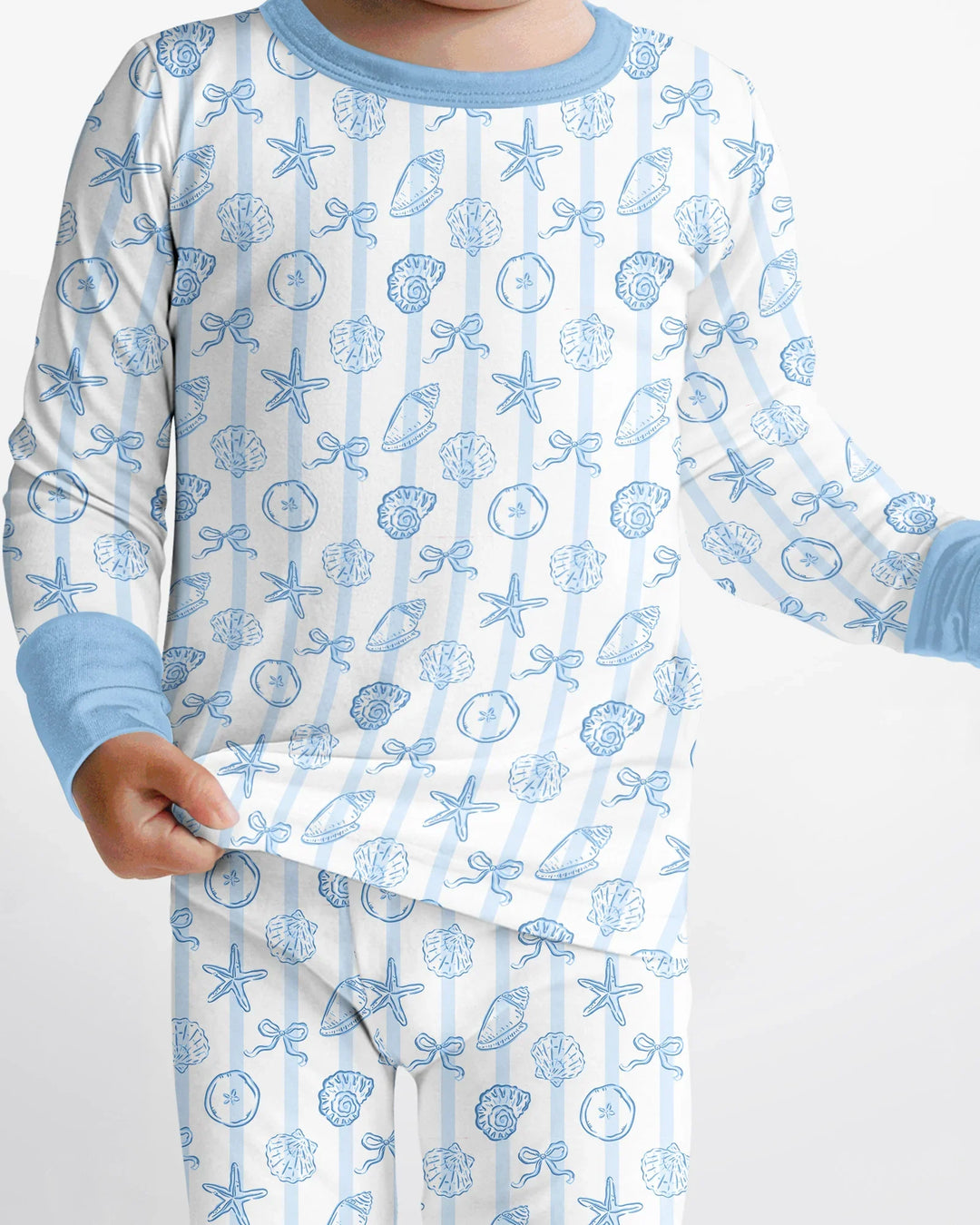 Conjunto de pijama de dos piezas de bambú con mangas largas, plantilla PERSONALIZADA