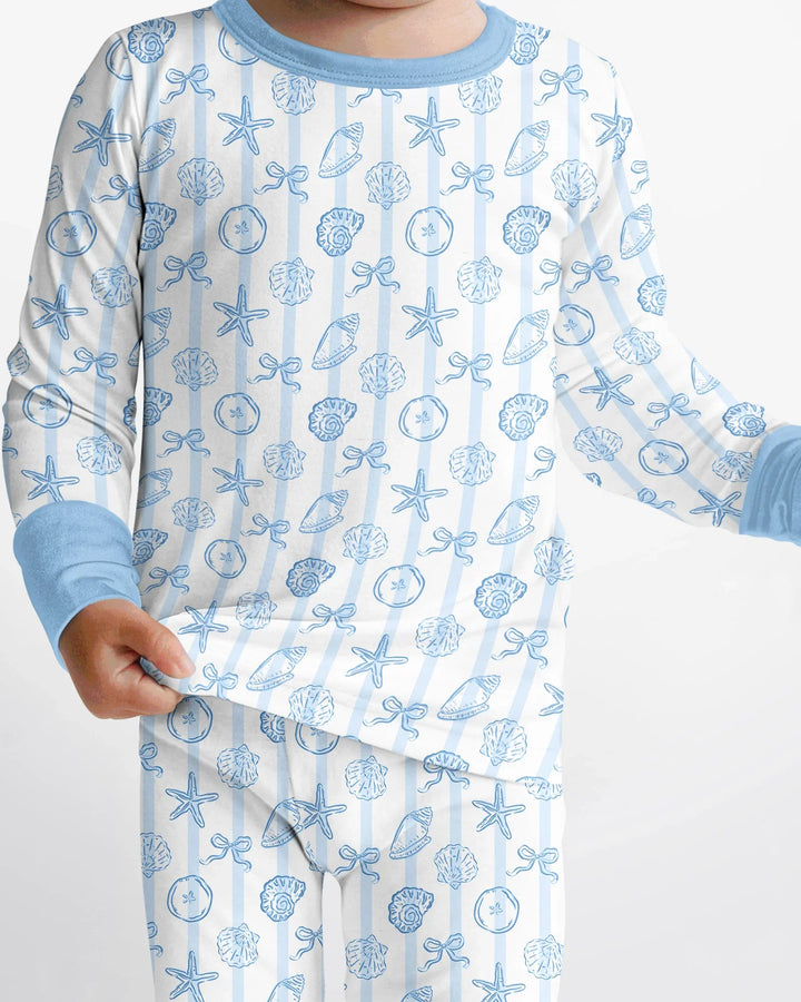 Conjunto de pijama de dos piezas de bambú con mangas largas, plantilla PERSONALIZADA