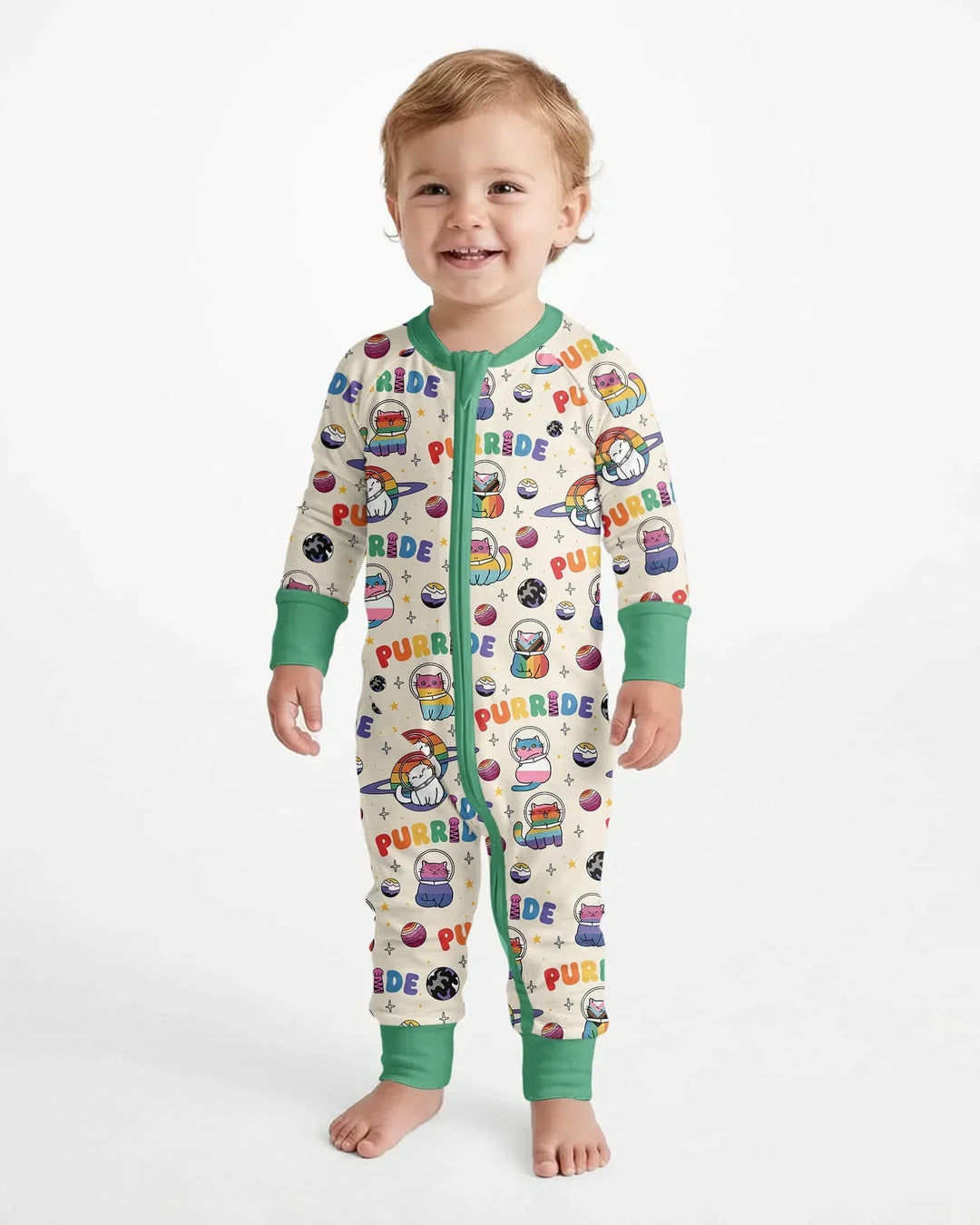 Gerippte Babykleidung mit individuellem Foto - Weich &amp; Skizzenhaft