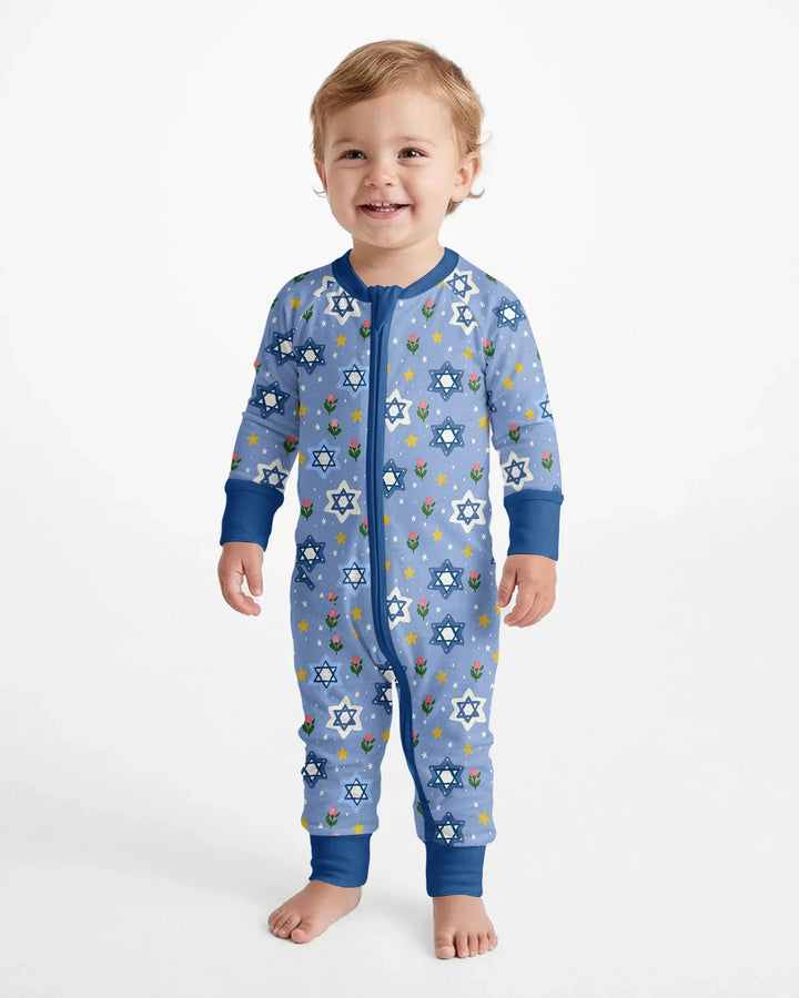 Starry Bloom Blessings Family Matching Bamboo Convertible Zippy