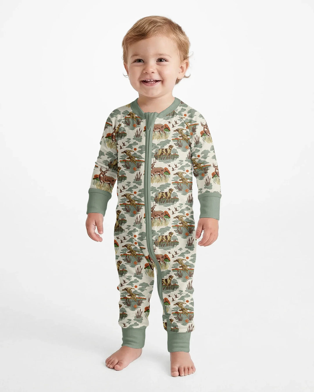 Vintage Hunting Season Daddy& Me Matching Bamboo Convertible Zippy
