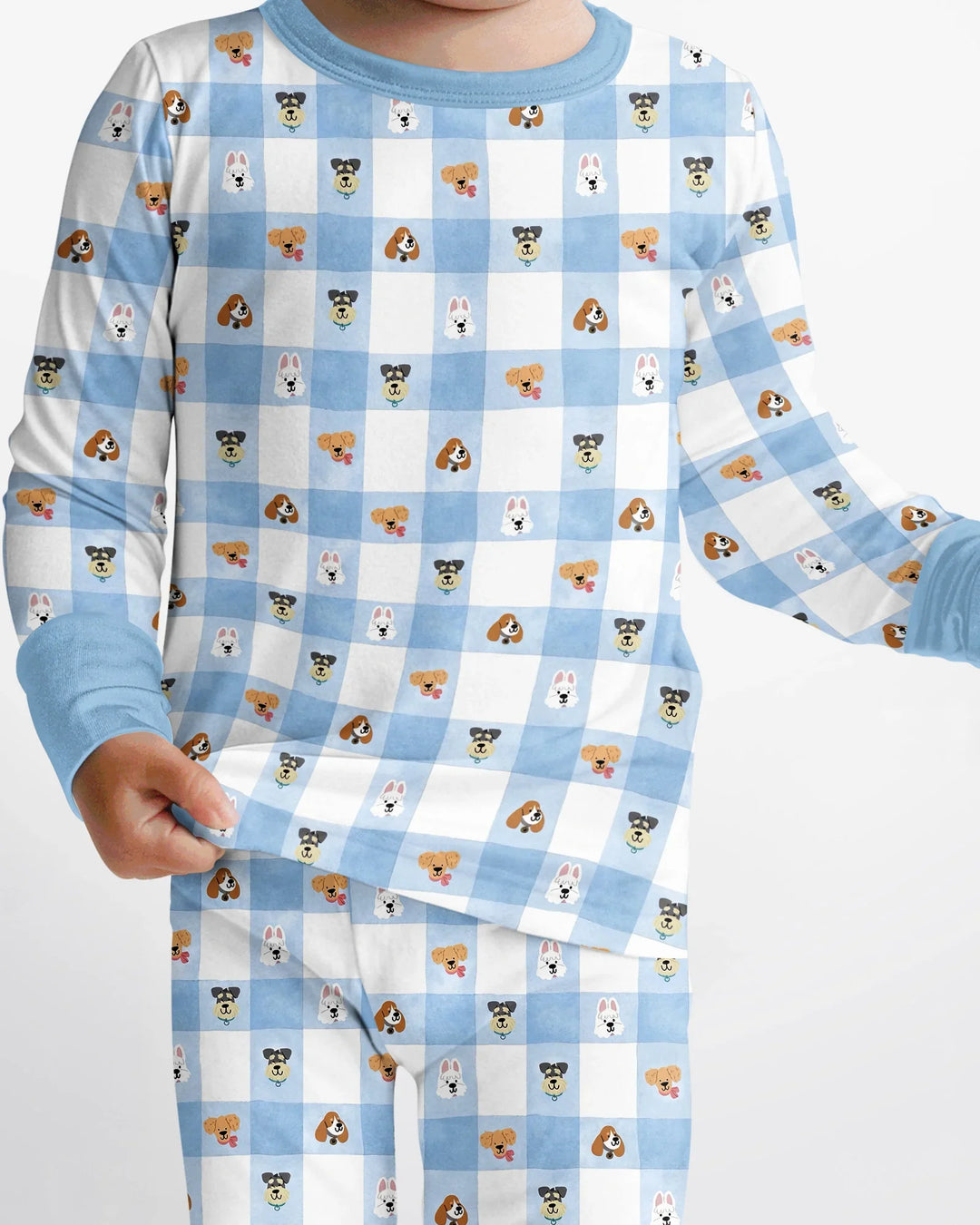 Plaid Pals Family Matching Bamboo Two Piece Long Sleeve Pajama Set