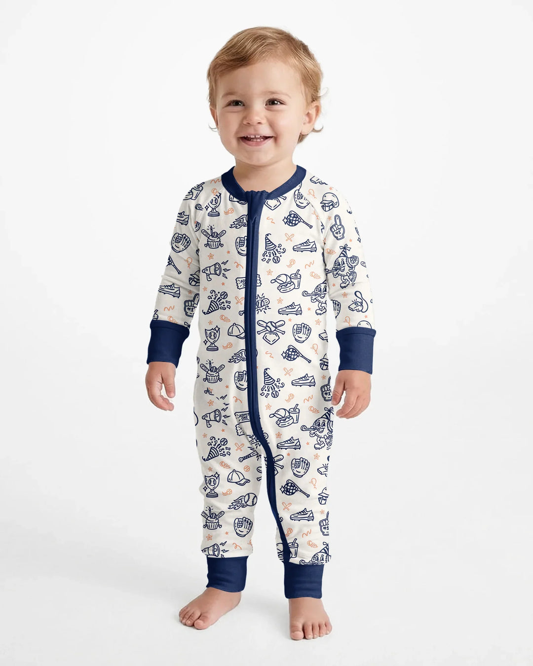 Gerippte Babykleidung mit individuellem Foto - Weich &amp; Skizzenhaft