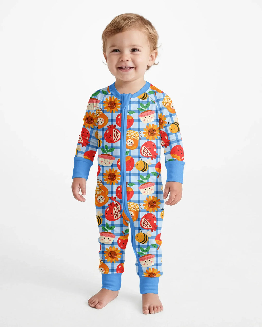 Gerippte Babykleidung mit individuellem Foto - Weich &amp; Skizzenhaft