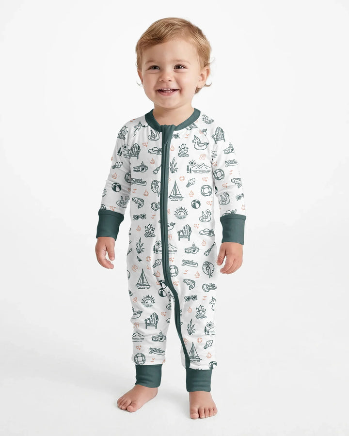 Gerippte Babykleidung mit individuellem Foto - Weich &amp; Skizzenhaft