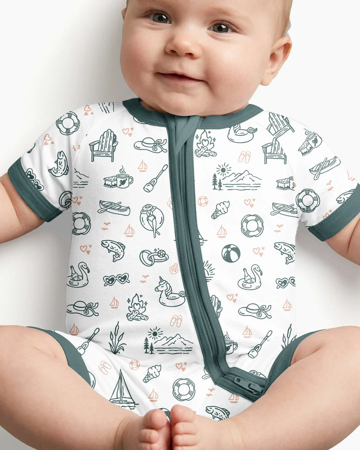 Lake Vibe Bamboo Shorty Zippy