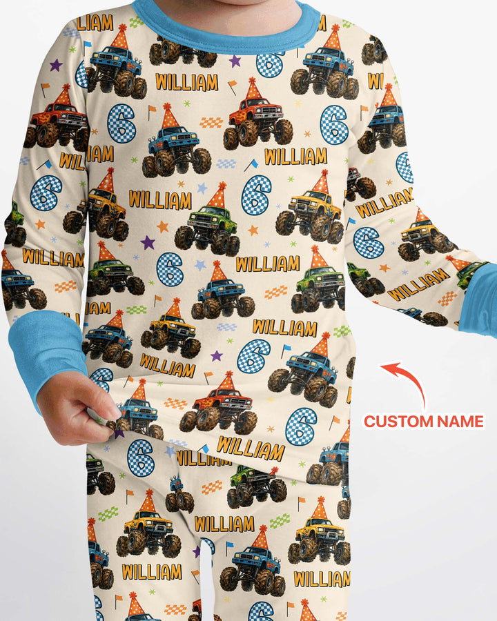 Conjunto de pijama de dos piezas de bambú con mangas largas, plantilla PERSONALIZADA