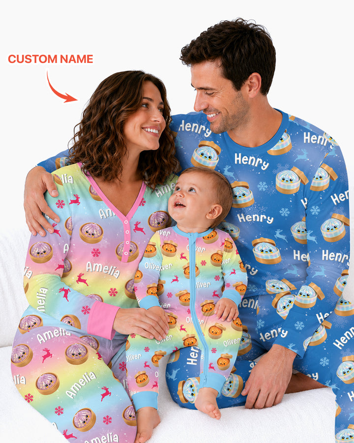 Christmas Cutie Dumpling Bamboo Women Pajama Set