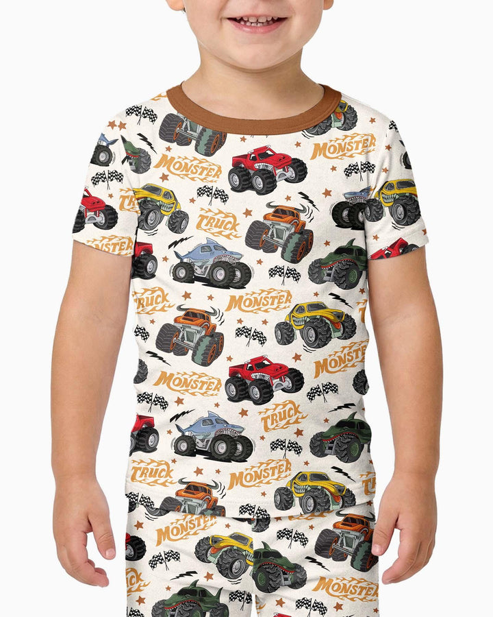 Zweiteiliges, kurzärmliges Pyjama-Set mit Marienkäfern