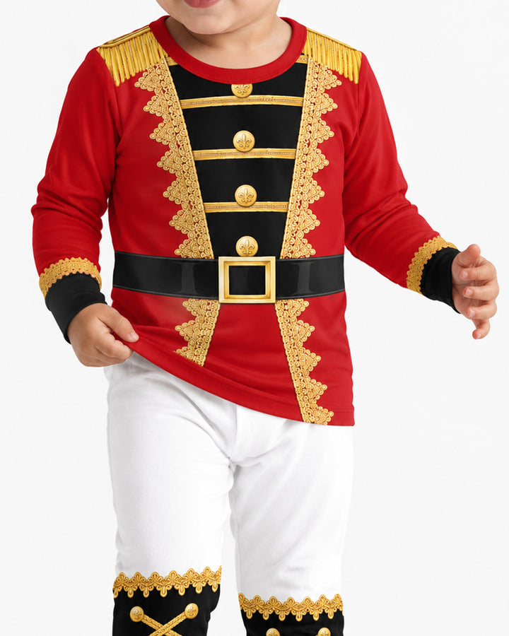 Nutcracker Soldier Bamboo Two Piece Long Sleeve Pajama Set