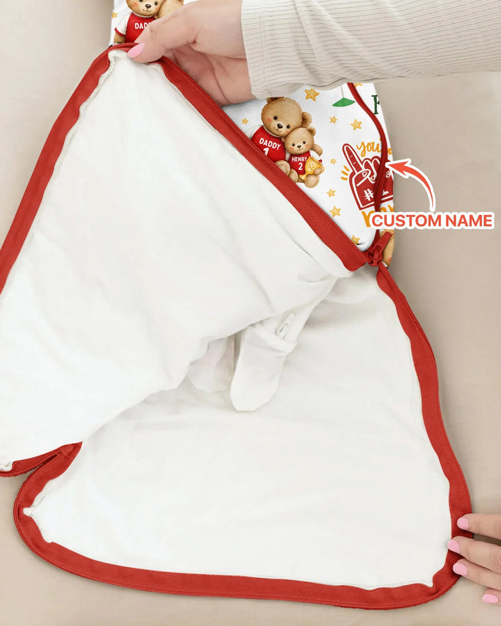 You're #1 Dad Daddy & Me Matching Bamboo Sleep Bag