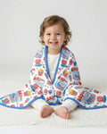 Red White & 250 Bamboo Blanket