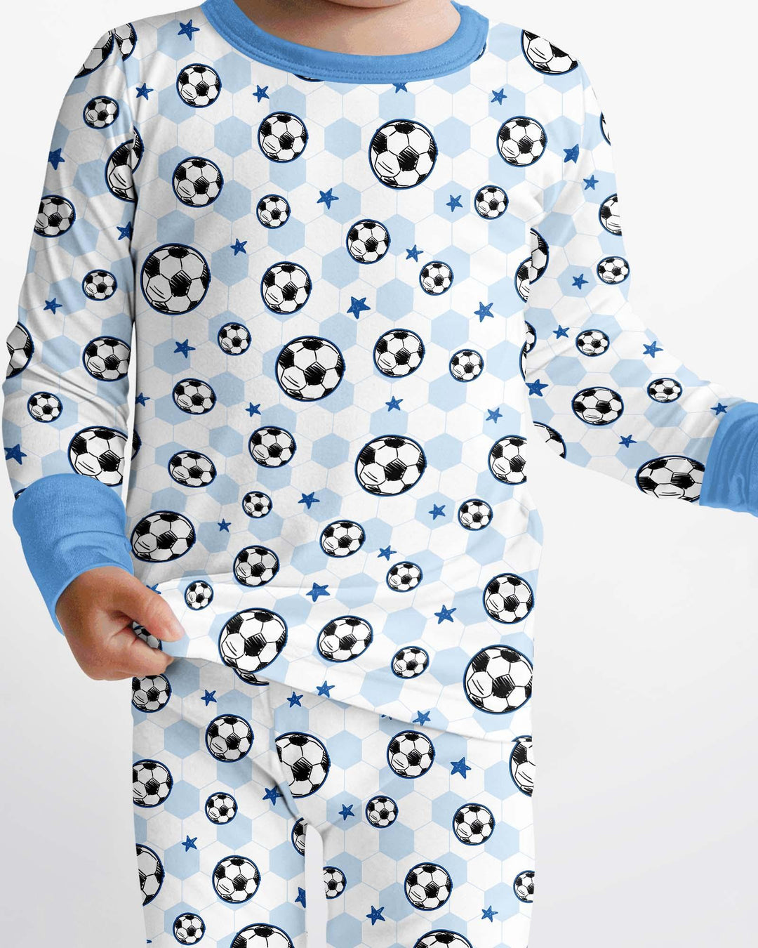Goal Squad Family Matching Bamboo Two Piece Long Sleeve Pajama Set