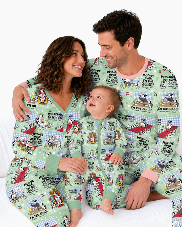 Moove Over Im The Boss Bamboo Women Pajama Set