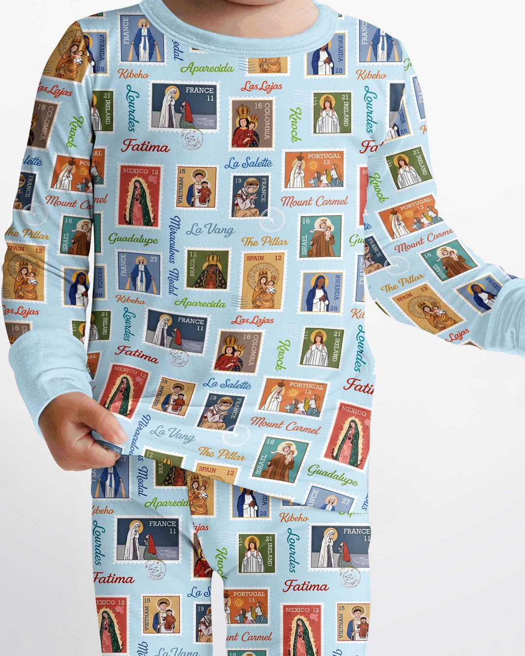 Our Lady, Around the World Bamboo Two Piece Long Sleeve Pajama Set