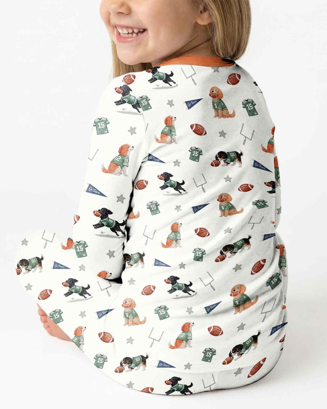 Conjunto de pijama de dos piezas de bambú con mangas largas, plantilla PERSONALIZADA