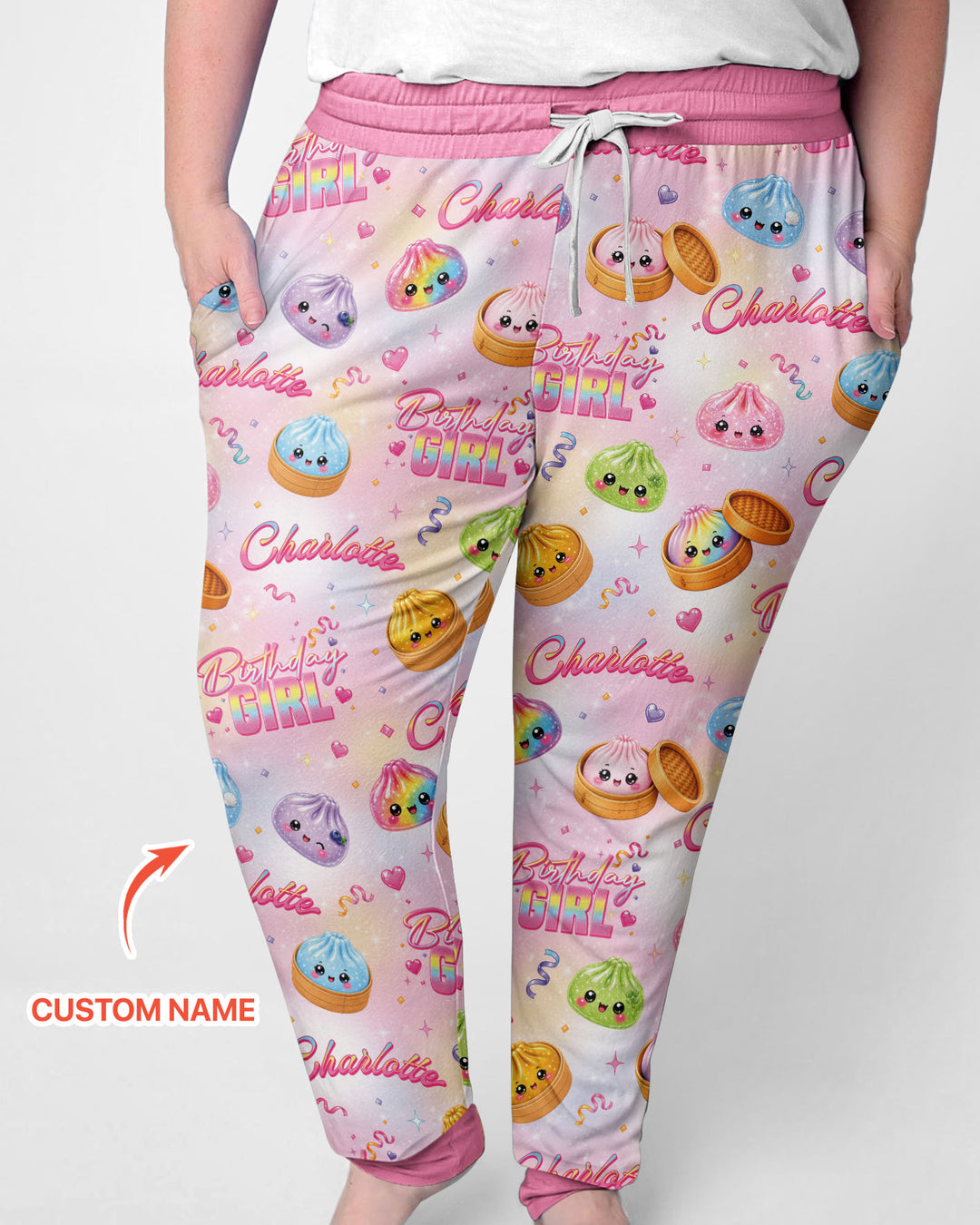 Birthday Girl Glitter Dumpling Bamboo Women Pajama Set