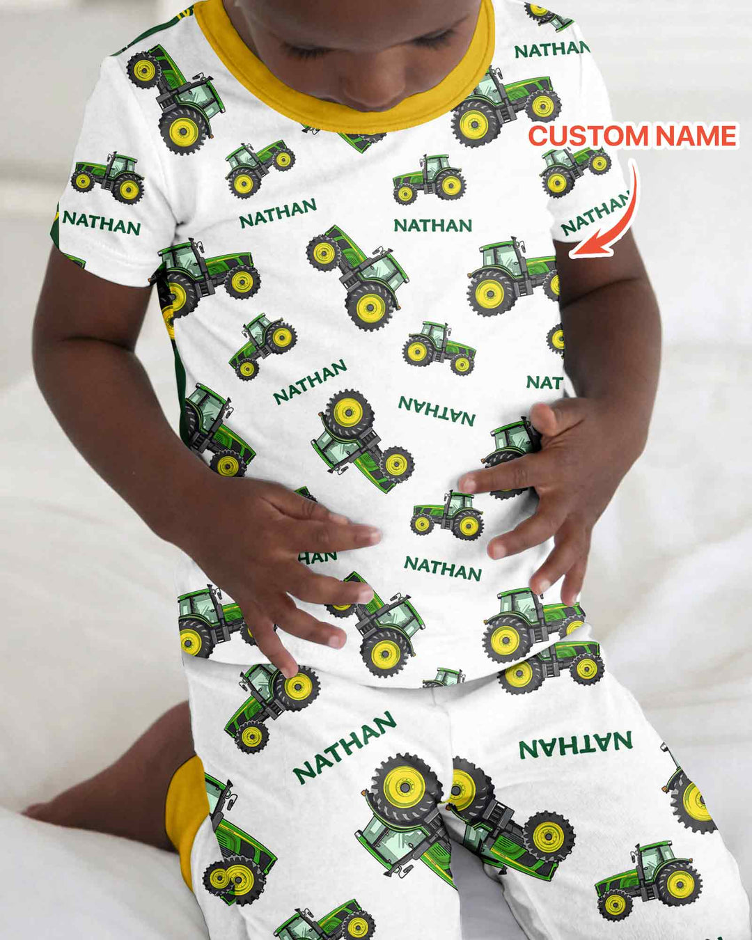 Zweiteiliges, kurzärmliges Pyjama-Set mit Marienkäfern