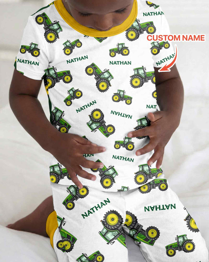 Zweiteiliges, kurzärmliges Pyjama-Set mit Marienkäfern
