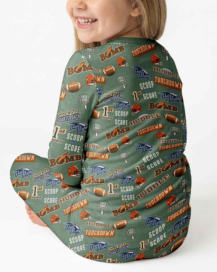 Conjunto de pijama de dos piezas de bambú con mangas largas, plantilla PERSONALIZADA